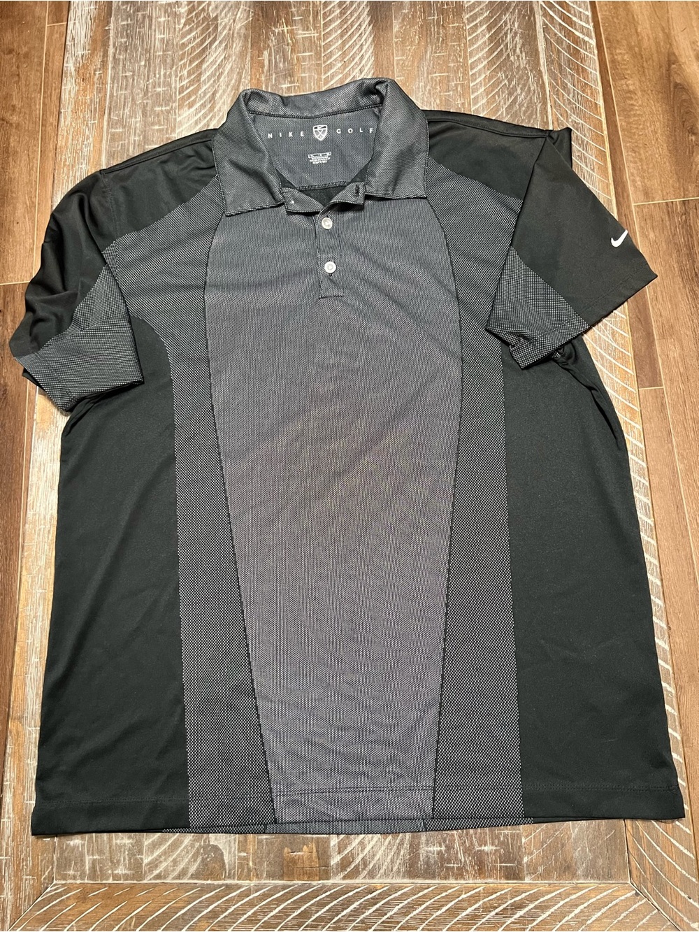 Nike Golf Men’s Black and Charcoal Performance Polo
